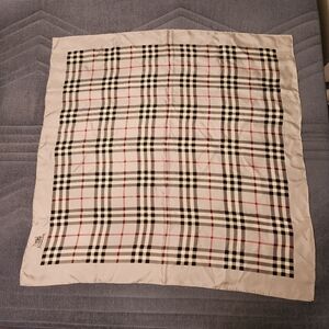 Burberry's Checkered Silk Scarf